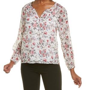 Rebecca Taylor Esmee Fleur Silk-Blend Top